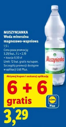 Muszynianka Woda mineralna magnezowo-wapniowa
