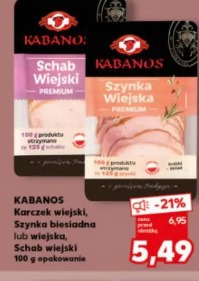 KABANOS Karczek wiejski, Szynka biesiadna lub wiejska, Schab wiejski