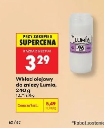 Wkład olejowy do zniczy Lumia