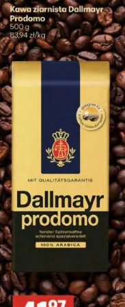 Kawa ziarnista Dallmayr Prodomo