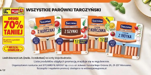 Wszystkie parówki Tarczyński