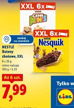 Nestlé Batony zbożowe, XXL