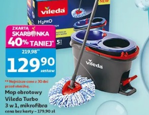 Mop obrotowy Vileda Turbo 3 w 1, mikrofibra
