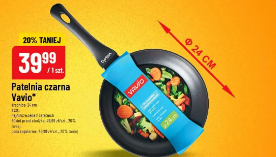 Patelnia czarna Vavio
