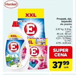 Proszek, żel, kapsułki do prania E