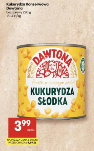 Kukurydza Konserwowa Dawtona