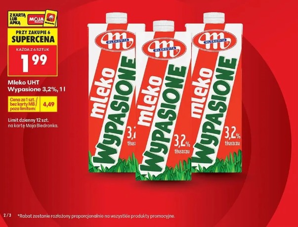 Mlekovita Mleko UHT Wypasione 3,2%, 1l