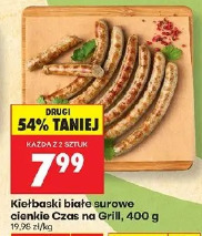Kiełbaski białe surowe cienkie Czas na Grill