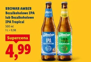 Browar Amber Bezalkoholowe IPA lub Bezalkoholowe IPA Tropical