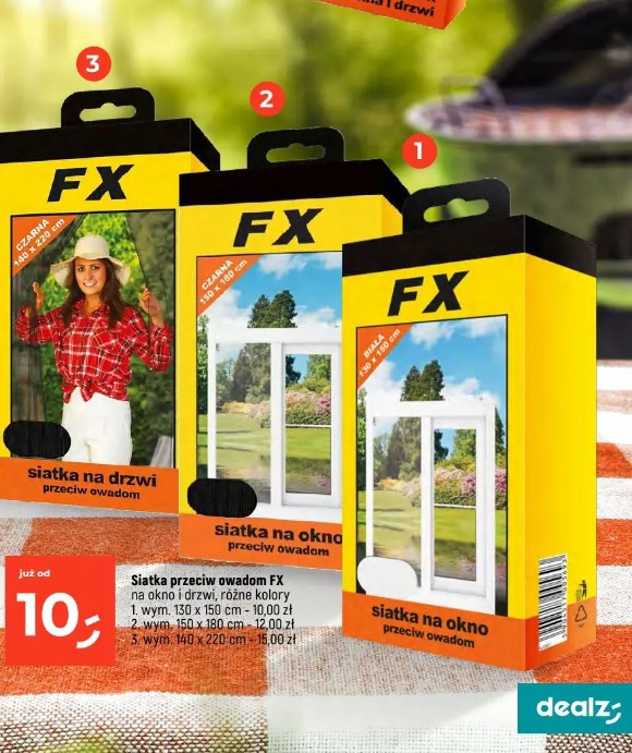 Siatka przeciw owadom FX na okno i drzwi