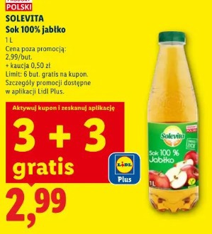 SOLEVITA Sok 100% jabłko