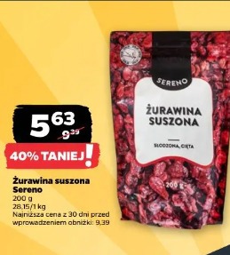 Żurawina suszona Sereno