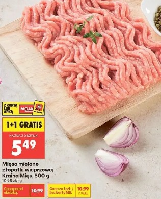 Mięso mielone z łopatki wieprzowej Kraina Mięs