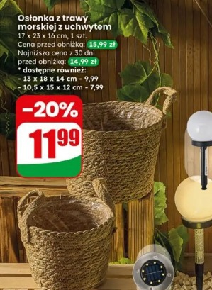 Osłonka z trawy morskiej z uchwytem