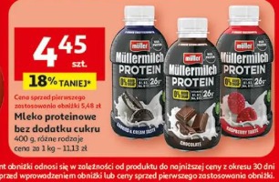 Mleko proteinowe bez dodatku cukru Müllermilch Protein