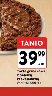 Tarta gruszkowa z polewą czekoladową VANDEMOORTELE