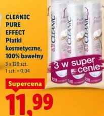 Cleanic Pure Effect Płatki kosmetyczne, 100% bawełny