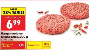 Burger wołowy Kraina Mięs