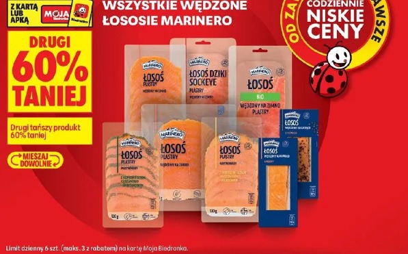 Wszystkie wędzone łososie Marinero