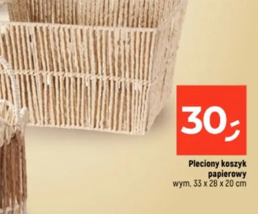 Pleciony koszyk papierowy