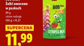 Bob Snail Żelki owocowe w paskach