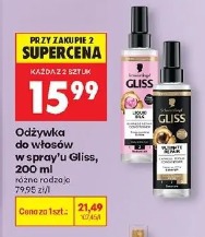 Odżywka do włosów w spray'u Gliss, 200 ml różne rodzaje