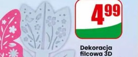 Dekoracja filcowa 3D do składania