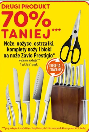 Zavio Prestigio noże, nożyczki, ostrzałki, komplety noży i bloki na noże