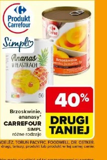 Brzoskwinie, ananasy Carrefour Simpl