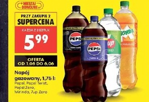 Napój gazowany Pepsi Pepsi Twist Pepsi Zero Mirinda 7up Żup Zero