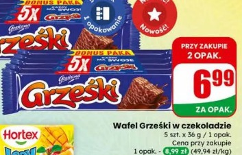 Wafel Grześki w czekoladzie