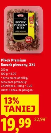 Pikok Premium Boczek pieczony, XXL