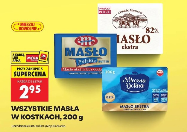 Wszystkie masła w kostkach