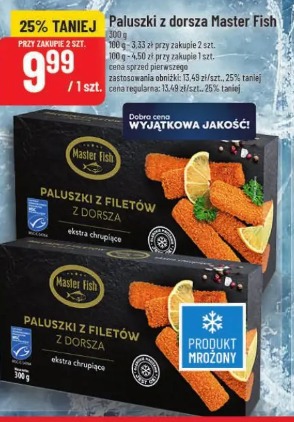Paluszki z dorsza Master Fish