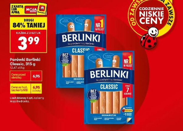 Parówki Berlinki Classic