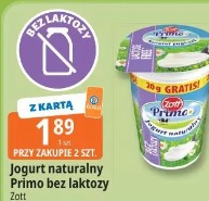 Jogurt naturalny Primo bez laktozy Zott