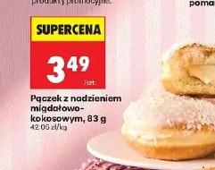 Pączek z nadzieniem migdałowo-kokosowym