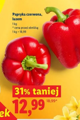 Papryka czerwona, luzem 