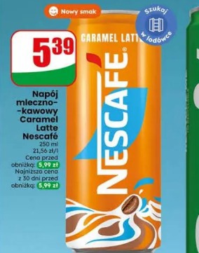 Napój mleczno-kawowy Caramel Latte Nescafe