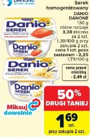 Serek homogenizowany DANIO DANONE