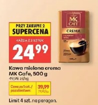 Kawa mielona crema MK Cafe