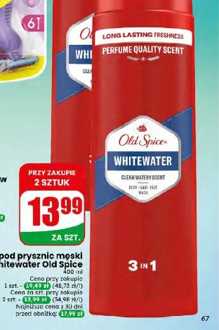 Żel pod prysznic męski Whitewater Old Spice