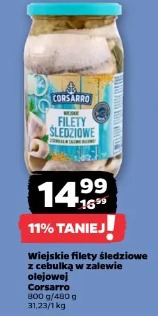Wiejski filety śledziowe z cebulką w zalewie octowej Corsarro