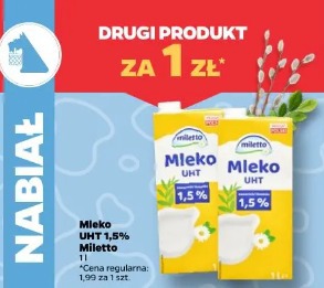 Mleko UHT 1,5% Miletto