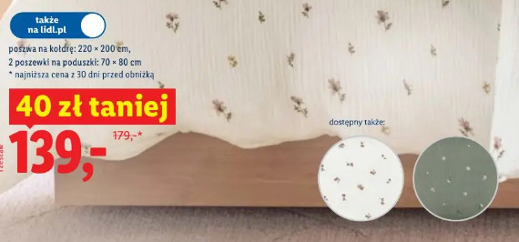 Livarno Pościel z bawełny muślinowej