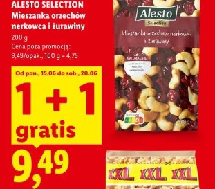 Alesto Selection Mieszanka orzechów nerkowca i żurawiny