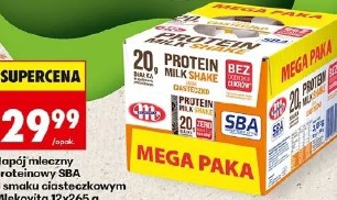 Napój mleczny proteinowy SBA o smaku ciasteczkowym Mlekovita