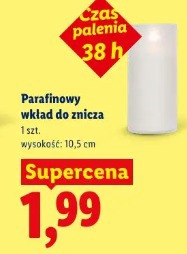 Parafinowy wkład do znicza