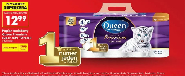 Papier toaletowy Queen Premium super soft