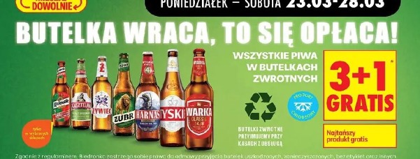 Wszystkie piwa w butelkach zwrotnych